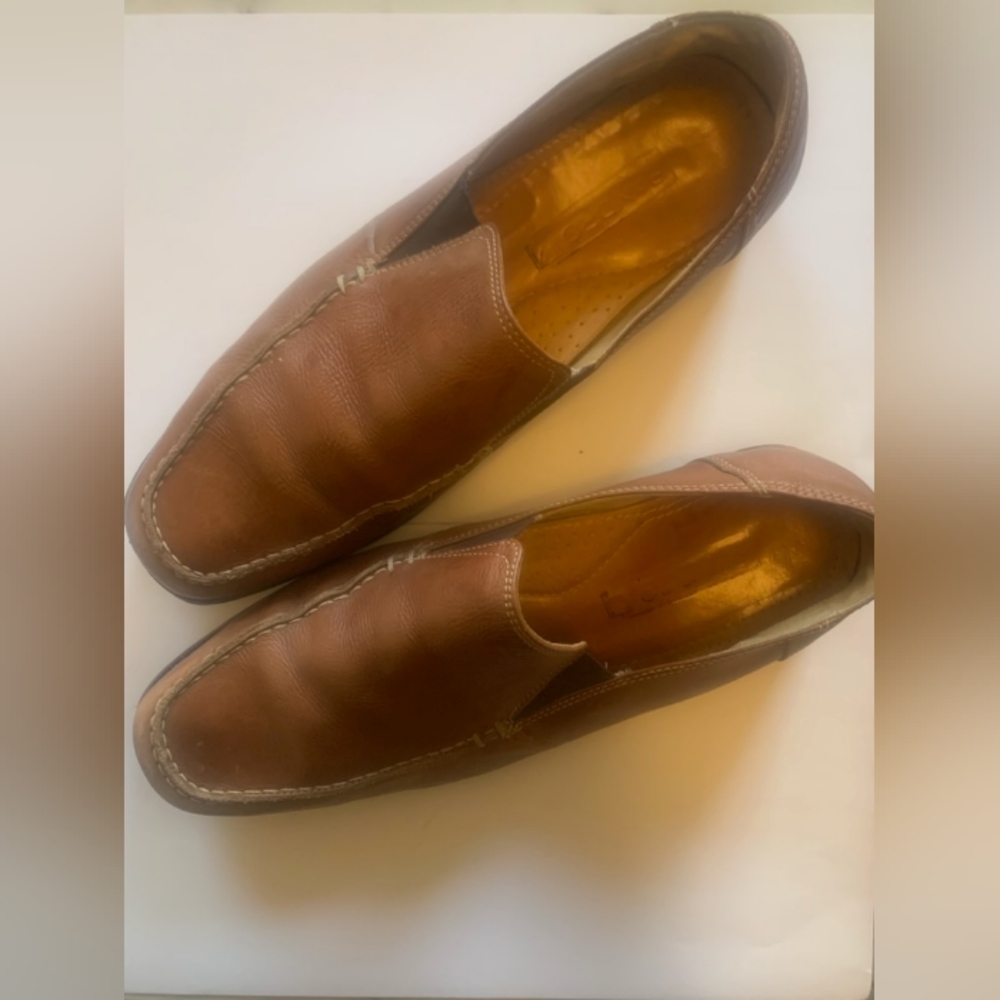 SANDRO MOSCOLONI (France) Venetian Leather Loafer- Size 10.5D-Tan - Picture 2 of 5